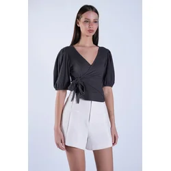 Trend Alaçati Stili Bluza siva