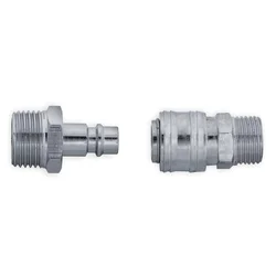 Dedra Set hitrih sponk 3/8  moški navoj - A535403