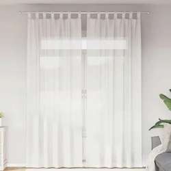 Voile zavjese s petljama 2 kom bijele 140x260 cm