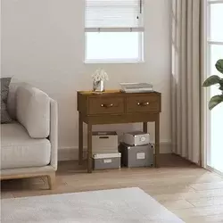 Konzolni stol boja meda 76,5x40x75 cm od masivne borovine