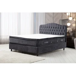 Hanah Home HANAH HOME Vassi Set 150 x 200 v2 - Anthracite dvojna boxspring postelja, (20976076)