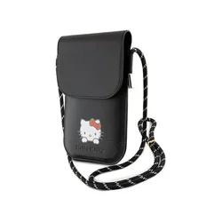 HELLO KITTY Hello Kitty Usnjena torbica Daydreaming Cord - Crossbody torbica za telefon (črna)
