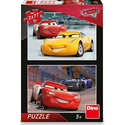 Dino CARS 3: TEKMOVALCI 2x77 Puzzle