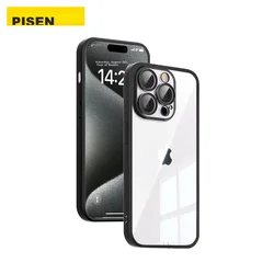 Pisen Maska za mobilni telefon iPhone 15 Pro, Crna