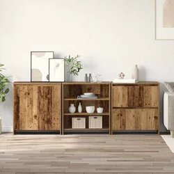 Kreveta 3 pcs Staro drvo 70 x 41 x 75 cm Konstruirano drvo