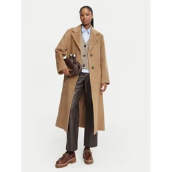 Weekend Max Mara Volneni plašč Bronte 2625016112 Svetlo rjava Regular Fit