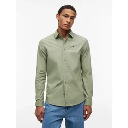 Tommy Jeans Srajca Original DM0DM04405 Zelena Slim Fit