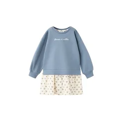 MANGO KIDS Obleka VIOLET opal/pastelno modra/oliva/naravno bela