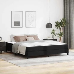 Vidaxl Postelja Drugo Črna 180 x 200 cm Umetna koža