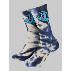 Santa Cruz Screaming Hand Tie Dye Socks black