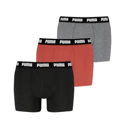Mens Puma Boxer Briefs 3 Pack, Orange, Size 2, Clothing