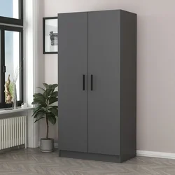 Hanah Home Garderober Kale-190, 90x190x52 cm, Antracit