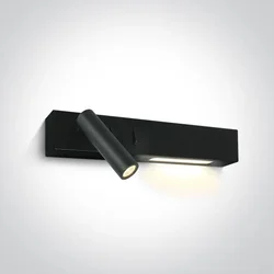ZIDNA SVJETILJKA LED 3+6W 480lm 3000K CRNA 30CM LIJEVA