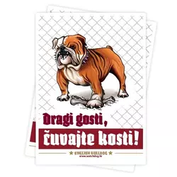 WATCHDOG Tabla čuvaj se psa ENGLESKI BULDOG