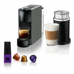 NESPRESSO Aparat za kafu i Aeroccino Essenza Mini A3NC30EUGR-TX sivi