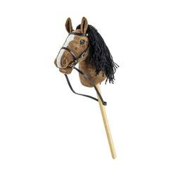 Kona Milly Mally Konj na palici Hobby Horse, temno rjav