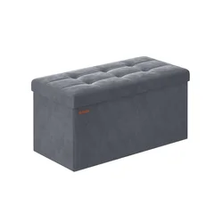 Songmics Shranjevalna klop 38x76x38 cm siva