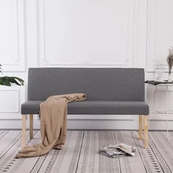 Klupa od poliestera 139,5 cm svjetlosiva
