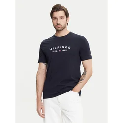 TOMMY HILFIGER Majica FATHERS DAY marine/rdeča/bela