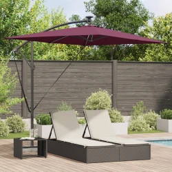 Suncobran S LED lampica Bordeaux Crvena 294 x 200 x 270 cm