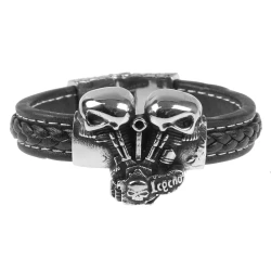 Zapestnica Double Skull - SSL-010L
