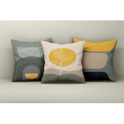 Aberto Design Set dekorativnih jastučnica Asr_plw25-48, 43x43 cm, 3 komada, Šarena