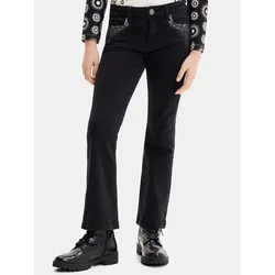 Desigual Jeans hlače 23WGDD06 Črna Regular Fit