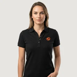 GymBeam Ženska majica Polo Black XXL