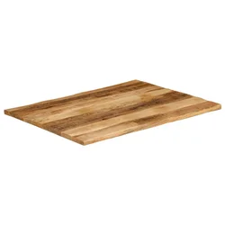 Stolna ploča sa živi rub 110x80x2,5cm masivno grubo drvo manga