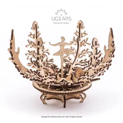 shumee 3D lesena sestavljanka Music Box-Flower uGEARS
