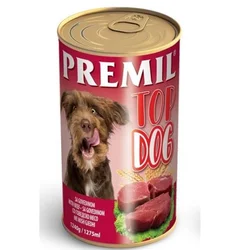 Premil Vlažna hrana za pse Top Dog, Govedina, 1240 g