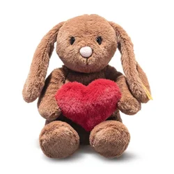 STEIFF Friends Hoppie zajec – Love, rjava plišasta igrača