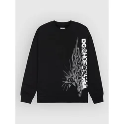 DC Side Flame Crew Sweater black