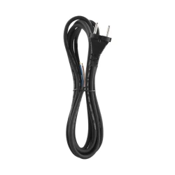 Priključni kabel, guma 2x1.0mm, ČRN