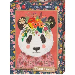 Heye puzzle 1000 pcs Floral Friends Cuddly Panda 29954