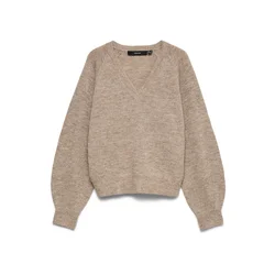 VERO MODA Pulover VMTEAK progasto bež