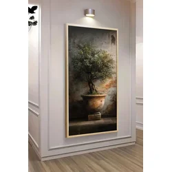 Wallity Dekorativna uramljena slika, 120x50cm, Šarena