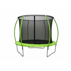 Legoni Space trampolin, z zaščitno mrežo, 366 cm, zelen