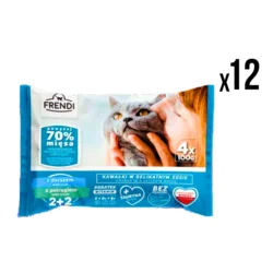 FRENDI kesice 12x (4x100g) za mačke bakalar i pastrmka x48 kesica