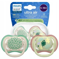 Philips Avent Ultra Soft ortodontska duda, 6–18 m, 2 kosa.
