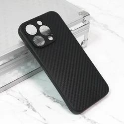 Maska za mobilni telefon iPhone 15 Pro CARBON FIBER, Crna