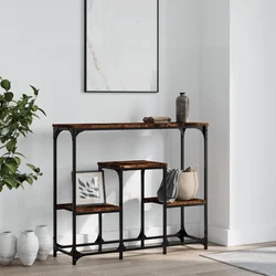 Konzolni stol boja hrasta 89,5 x 28 x 76 cm konstruirano drvo