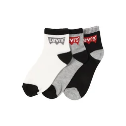 LEVIS Nogavice, bela, siva, črna