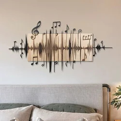 Symphonie Naturelle -1 NaturalBlack Decorative Wooden Wall Accessory