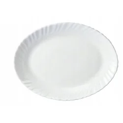 shumee Ovalni krožnik iz belega porcelana 25 cm Bianco