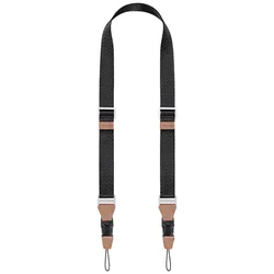 K&F Camera neck strap32mm black condensed polymer material webbing, 4 aluminum alloy square buckle