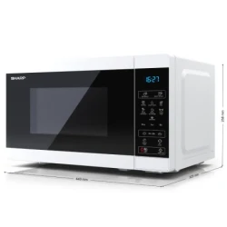 UNBRANDED Mikrovalovna pečica 20l Digitalna plošča 800W Bela