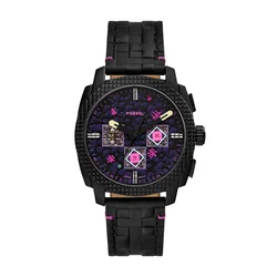 FOSSIL Analogna ura MINECRAFT črna