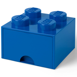 LEGO škatla za shranjevanje s 4 predali, modra