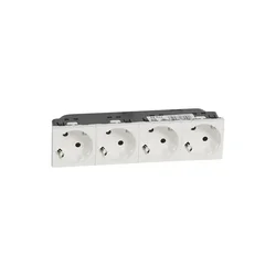77254 KVADRATNI VTIČ 4×2P+E/16A/250V 8M 45° MOSIC BELA (Kopija) LE077254